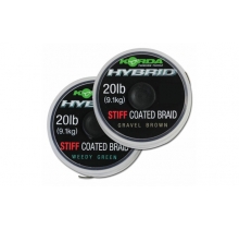 Korda Hybrid Stiff Coated Braid 20m Grave Brown
