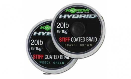 Korda Hybrid Stiff Coated Braid 20m Grave Brown