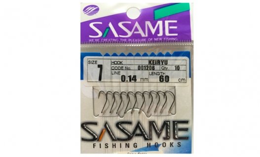 Крючки SASAME 1206 Keiryu на повідках