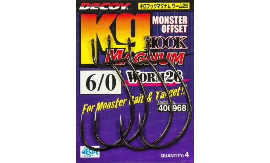 Крючки Decoy Worm26 Kg Hook Magnum