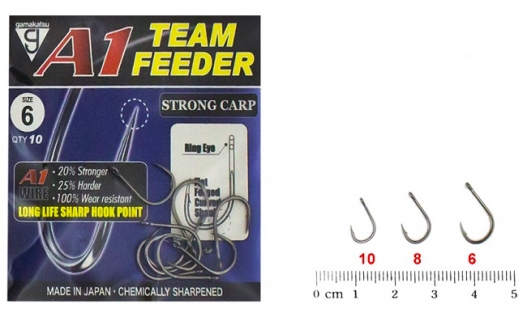 Крючки Gamakatsu  A1 Team Feeder Strong Carp - 10шт.