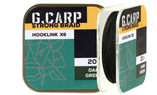 Повідковий матеріал GC G.Carp Strong Braid Hooklink X6 20м