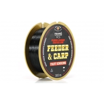 Леска Cralusso Feeder&Carp Fast Sinking Fluorocarbon Coated Black 300m #0.25mm 5.1kg QSP