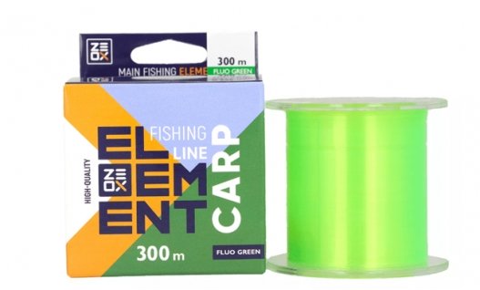 Леска ZEOX Element Carp Line 300м Fluo Green