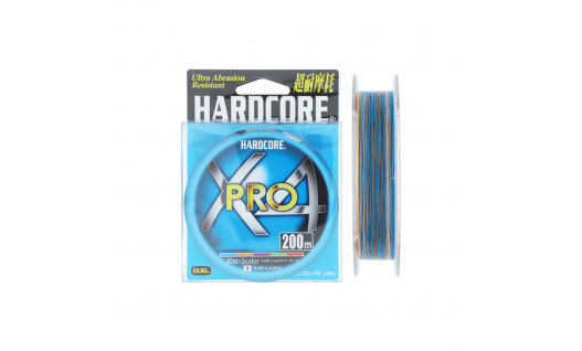 Шнур DUEL Hardcore X4 PRO multicolor 200m (Japan)