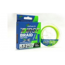 Шнур плетеный Intech First Braid X-4 Green 150m #0.6 10lb 4.54kg