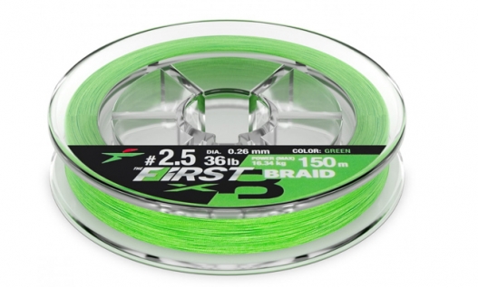 Шнур плетеный Intech First Braid X-8 Green 150m
