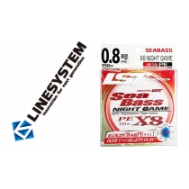 Шнур LINE SYSTEM Sea Bass X8 Night Game