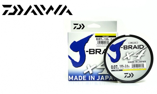 Шнур Daiwa J-Braid X4E Yellow