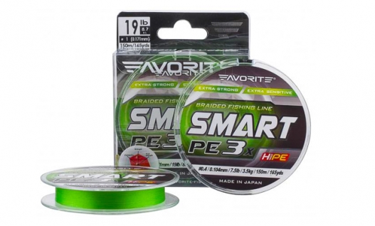 Шнур Favorite Smart PE 3x 150м (l.green)