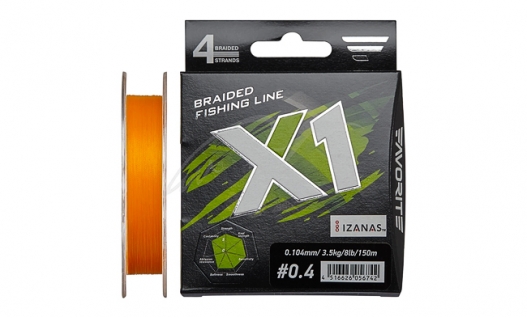 Шнур Favorite X1 PE 4x 150m (orange)