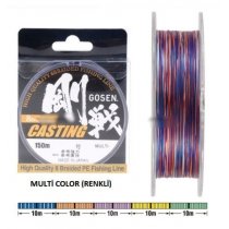 Шнур плетений GOSEN CASTING 8 BRAID MULTICOLOR #0.8