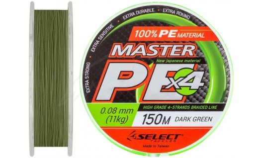 Шнур Select Master PE 100m (темно-зеленый)