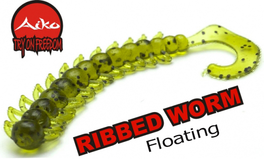 Силікон AIKO Megabait Ribbed Worm 2 Floating