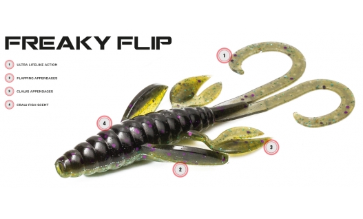 Силикон MOLIX Freaky Flip 4" 6шт.