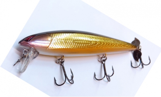 Воблер Nories LAYDOWN MINNOW WAKE 110 Prop #BR - 221