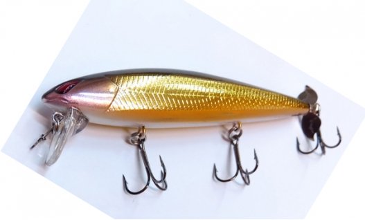 Воблер Nories LAYDOWN MINNOW WAKE 110 Prop #BR-221