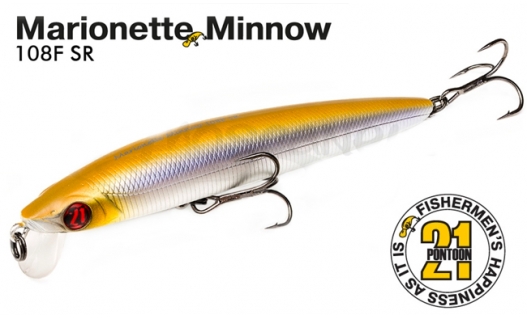 Воблер Pontoon 21 Marionette Minnow 108F-SR