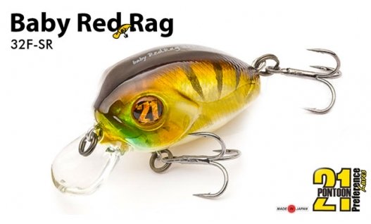 Воблер Pontoon 21 Baby Red Rag 32F-SR