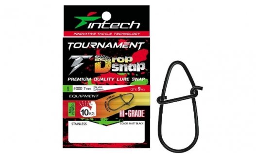 Застібка Intech Tournament Drop Snap Matt Black